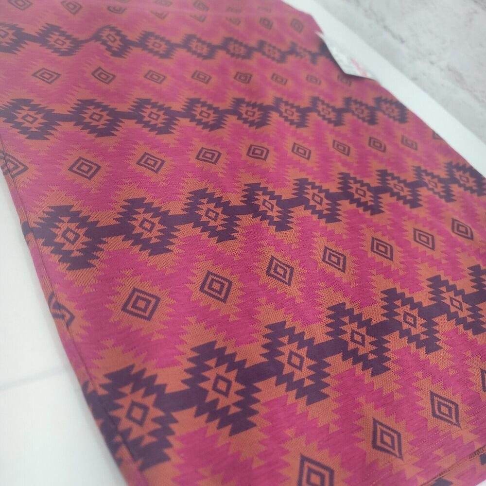 Lularoe Pink Tribal Print Stretch Waist Pencil Skirt